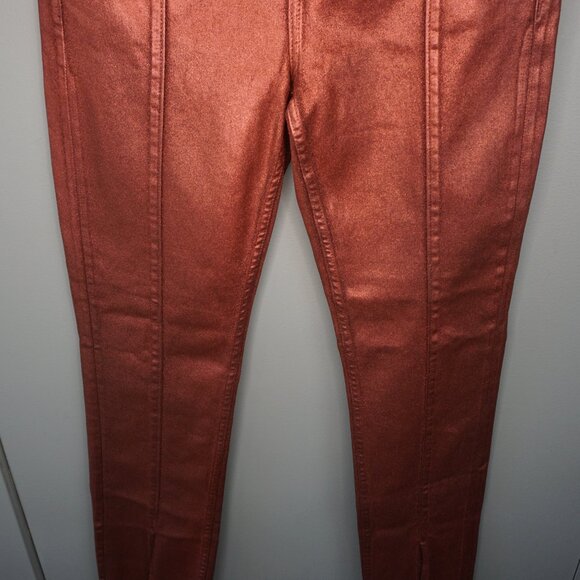 New HUDSON Jeans Harlow Ultra High-Rise Cigarette Jeans Cinnamon Glitter size 27 - Picture 6 of 16